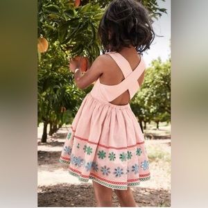 Mini Boden girls cross-back dress. 9-10y
